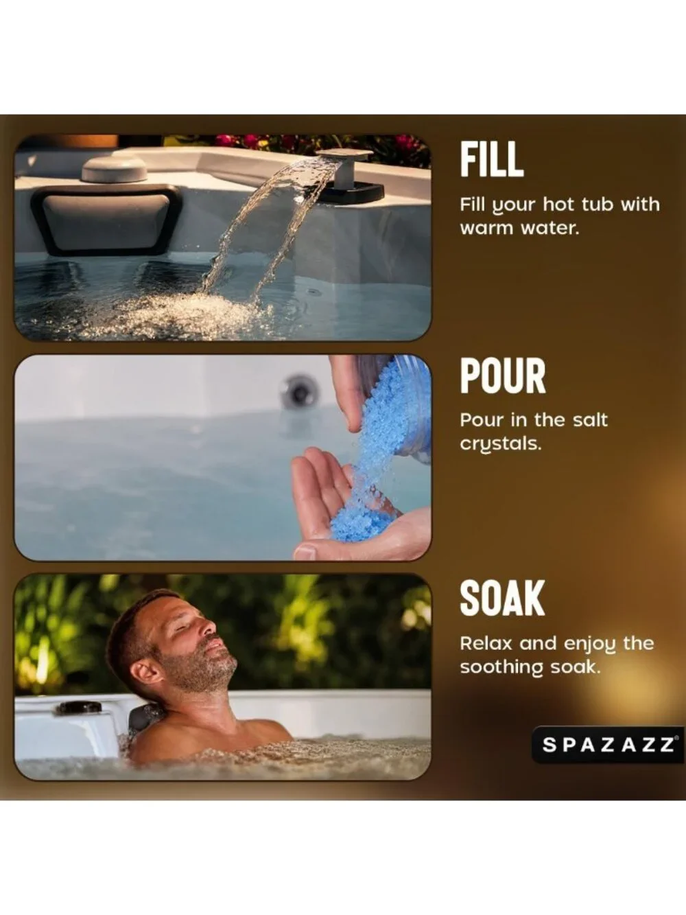Aromatherapy Spa Salt Crystal Sampler Pack for Hot Tubs & Relaxation Therapy